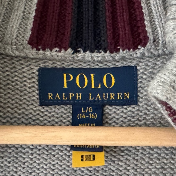 Ralph Lauren Cotton Full-Zip Sweater - Picture 5 of 5